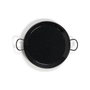 Vaello Paellera Tradicional de Acero Esmaltado de 46 cm (12 personas) - Negro