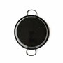 Vaello Paellera Tradicional de Acero Esmaltado de 46 cm (12 personas) - Negro