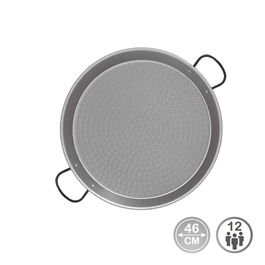 Vaello Paellera Tradicional Acero Pulido Ø46 cm (12 Personas) Cocina Gas