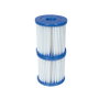 Bestway Filtro de Cartucho Tipo II Pack de 2 Unidades