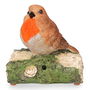 Ipae Progarden Figura Decorativa Pájaro con Sensor de Movimiento y Sonido, 12.5 cm, Polipropileno, Modelos Variados
