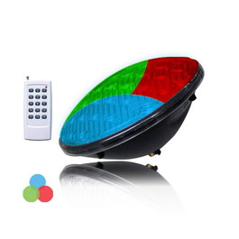 Edm Bombilla LED Piscina PAR56 9W 500lm RGB Multicolor IP68 Ø17.6x6cm