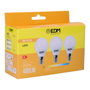 Edm Kit de 3 bombillas esféricas LED E14 5W 400 lm Luz cálida