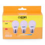 Edm Kit de 3 bombillas esféricas LED E27 luz cálida