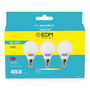 Edm Bombillas Esféricas LED E14 5W 400lm 6400K Luz Fría Ø4,5 x 8 cm Kit 3 Unidades