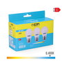 Edm Bombillas Esfericas LED E27 5W 400lm 6400K Luz Fria Ø4,5 x 8 cm Kit 3 Unidades