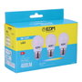 Edm Kit de 3 bombillas esféricas LED E27 5W 400lm 6400K luz fría