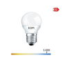 Edm Bombilla Esferica LED E27 5W 400lm 6400K Luz Fria Ø4,5x8cm