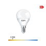 Edm Bombilla Esferica Led E14 5W 400 Lm 3200K Luz Calida Ø4,5x8cm
