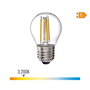 Edm Bombilla Esferica con Filamento de Led E27 4W 500 lm 3200K Luz Calida Ø4,5 x 7,8 cm