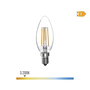 Edm Bombilla Vela Filamento LED E14 4W 500 lm 3200K Luz Cálida Ø3,5 x 9,8 cm