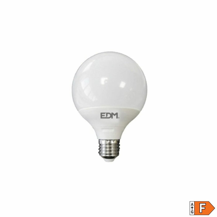 Edm Bombilla Globo LED E27 10W 932lm 6400K Luz Fría