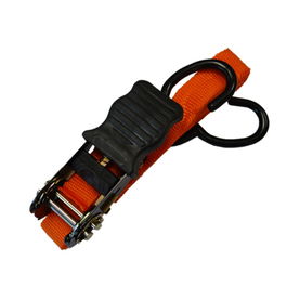 Benson Eslinga de Sujección 4,5m x 25mm con Trinquete y Gancho Naranja de Nylon