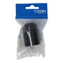 Edm Portalámparas E-27 4A 250V Negro Baquelita Reforzado Uso Interior Salida Cable Frontal (Envasado)