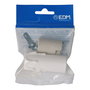 Solera 44120+44121 Portalámparas Porcelana E14 con Vela Corta Blanca para Interior