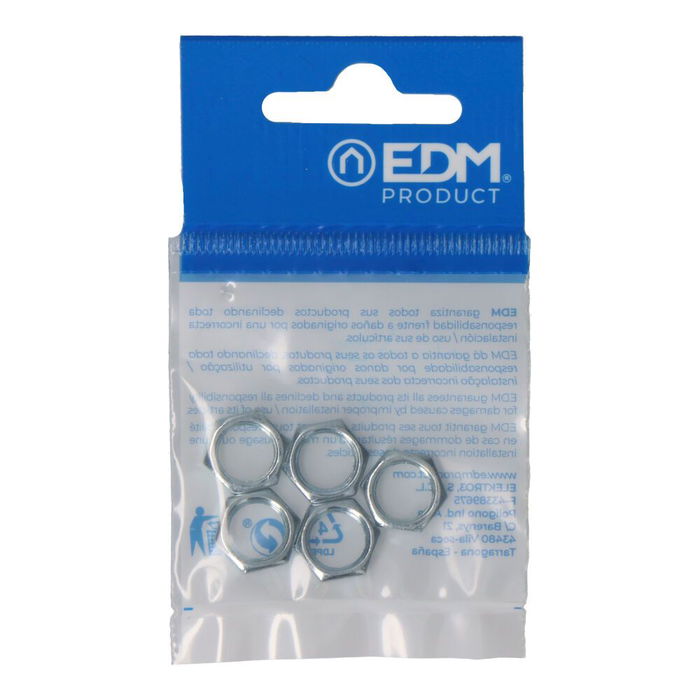 Edm Tuerca Métrica 10 mm Acero Metal Blister 5 Unidades