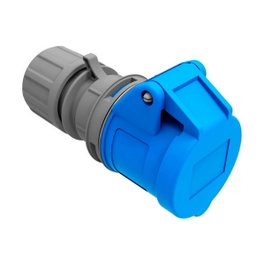 Solera Base aérea cetac 2p+t azul 16a 230v~ ip44