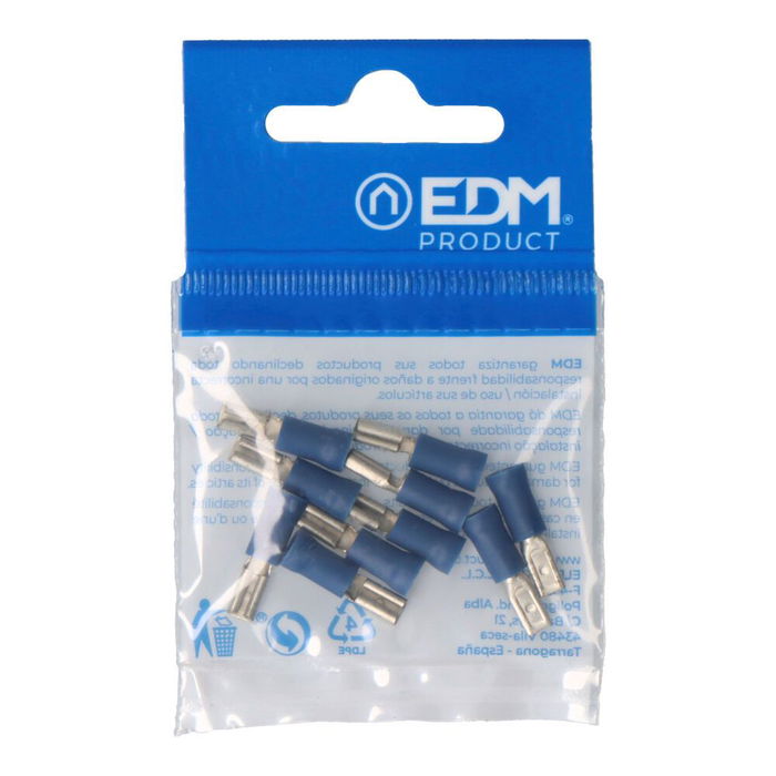Edm Terminal Faston Preaislado Hembra 2,8 mm Blister 10 Unidades