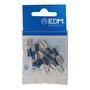 Edm Terminal Faston Preaislado Hembra 6,3 mm Blister 10 uds Acero Metálico/azul
