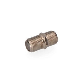 Edm Conector Empalmador "f" Macho-Macho Parabólica Acero Inoxidable Cromado