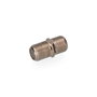 Edm Conector Empalmador "f" Macho-Macho Parabólica Acero Inoxidable Cromado