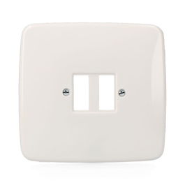 Solera 421 Placa 2 elementos grande Estrella blanca S-Estrella 120 x 115 mm