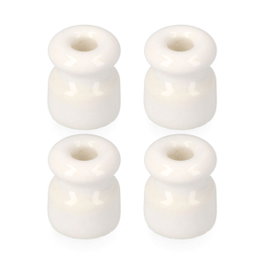 Edm Aislador para cable trenzado blanco (4 unid.)