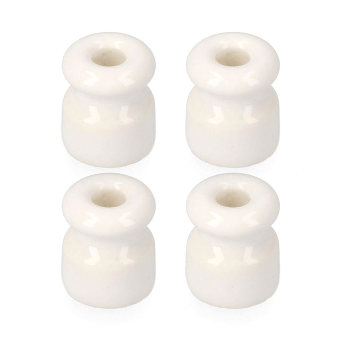 Edm Aislador para cable trenzado blanco (4 unid.) Edm Aislador para cable trenzado blanco (4 unid.)