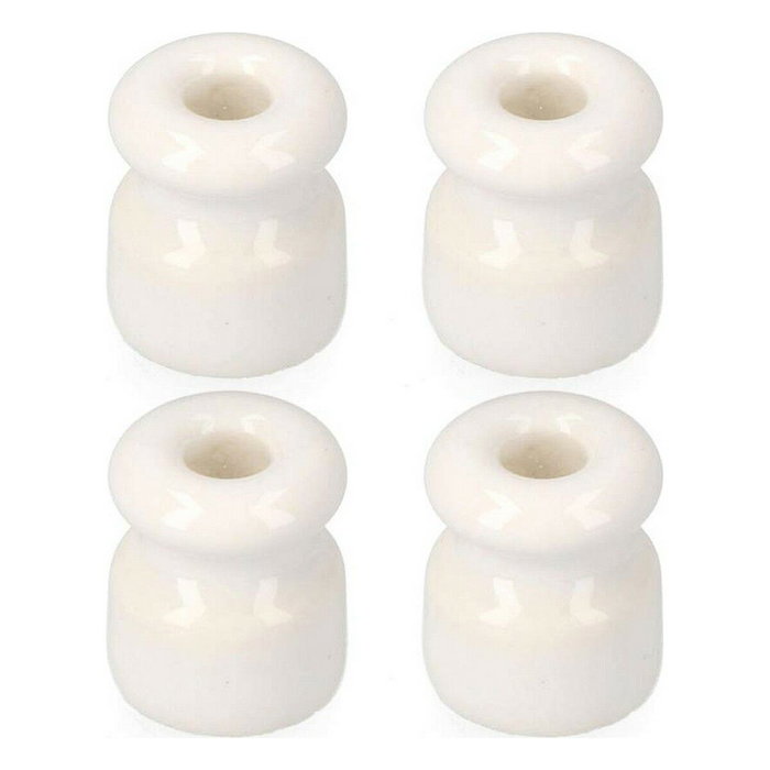 Edm Aislador para cable trenzado blanco (4 unid.) Edm Aislador para cable trenzado blanco (4 unid.)