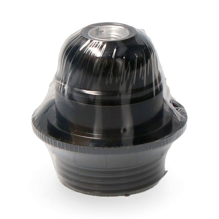 Edm Portalámparas Semiroscado E27 Homologado Negro Termoplástico con Arandela