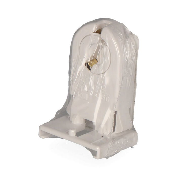 Solera Portalámparas G13 para Fluorescente T8 (Retractilado) Blanco 2A 250V Termoplástico