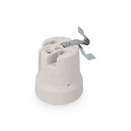 Solera Portalámparas Porcelana E27 para Plafones Blanco 250V