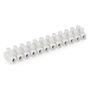 Edm Regleta de conexión de 4 mm a 6 mm, 12 conectores, blanca