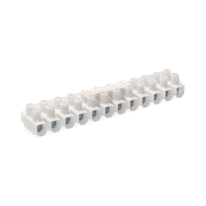 Edm Regleta de Conexion 25 mm Blanca 12 Conectores Homologada