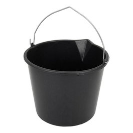 Cubo con asa negro 12 l