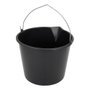 Cubo con asa negro 12 l