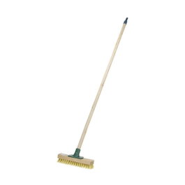 Ipae Progarden Cepillo clásico con palo de madera, 24 x 126 cm