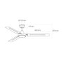 Ventilador de Techo EDM 33982 Blanco 60 W Ø 120 cm Mini industrial
