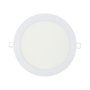 Edm Downlight LED empotrable redondo 20 W, luz fría 6400 K, 1500 lm, blanco Ø22,5 cm