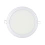 Edm Downlight LED Empotrable Redondo, 20W Luz Fría 6400K, 1500 lm, Cromado, Ø22.5 cm, Ángulo 160°, IP20, Clase F
