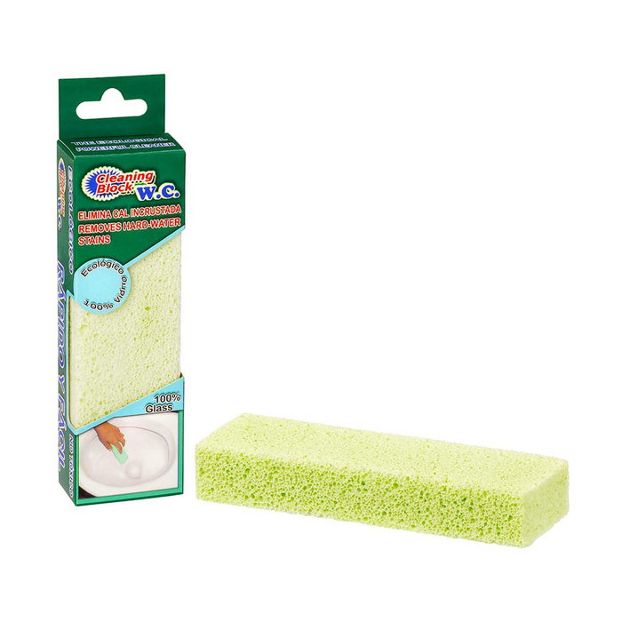 Clean Mat Bloque de limpieza WC con solapa individual Verde