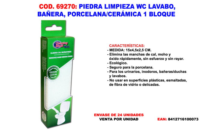 Clean Mat Bloque de limpieza WC Verde Clean Mat Bloque de limpieza WC Verde