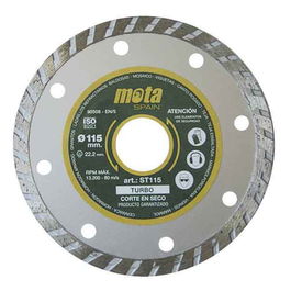 Mota Herramientas Disco diamantado turbo ST115 Ø115 mm para granito, ladrillo, mosaico y baldosas