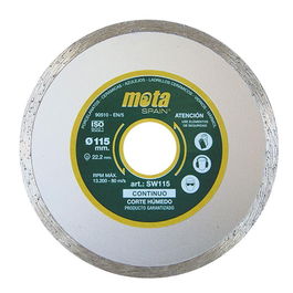 Mota Herramientas Disco Diamantado Liso Corte Húmedo Ø230 mm CLP18 SW230 para Granito, Ladrillo, Mosaico y Baldosas