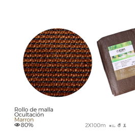 Edm Malla de Ocultación Marrón 90g 1,5x10m 80% Ocultación Resistente UV