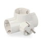 Edm Clavija triple 2p+t Schuko 16A 250V entrada lateral blanco