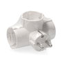 Edm Clavija Triple 2p+t, 16a 250v~ Entrada Lateral Blanco Retractilado