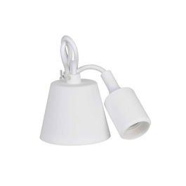 Edm Lámpara Colgante Silicona E27 Blanco 60W 220-240V