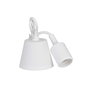 Edm Lámpara Colgante Silicona E27 Blanco 60W 220-240V