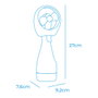 Edm Ventilador pulverizador de agua, colores surtidos